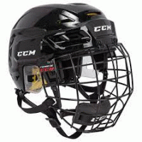 CCM Helmet TACKS 210 Combo - BLACK
